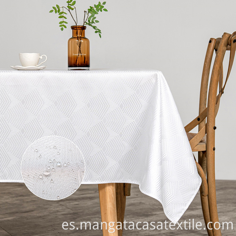 Table Cloths Rectangle White1
